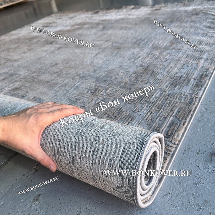 Абстрактный Турецкий Ковер Grey beige 07