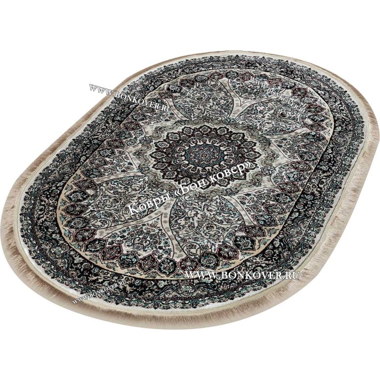 Овальный Ковер с Восточным Узором Медальон Арт 30347